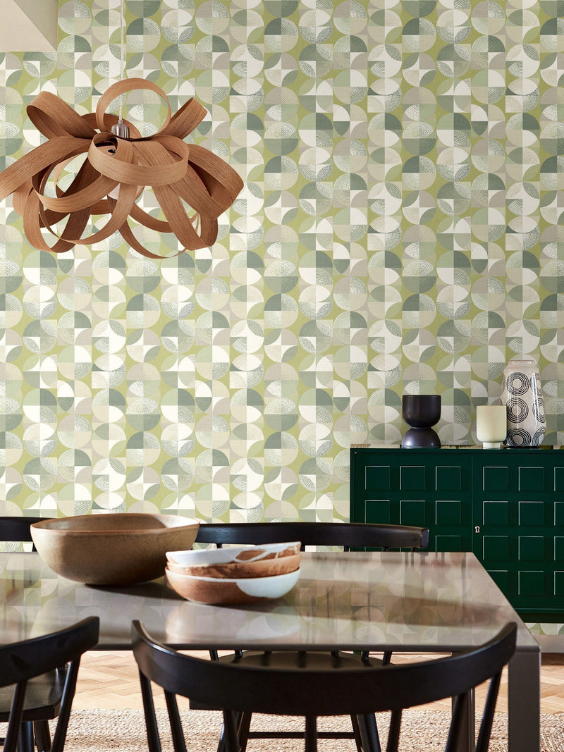 Ohpopsi Thyme Orb smooth non-woven wallpaper 10m, UK version