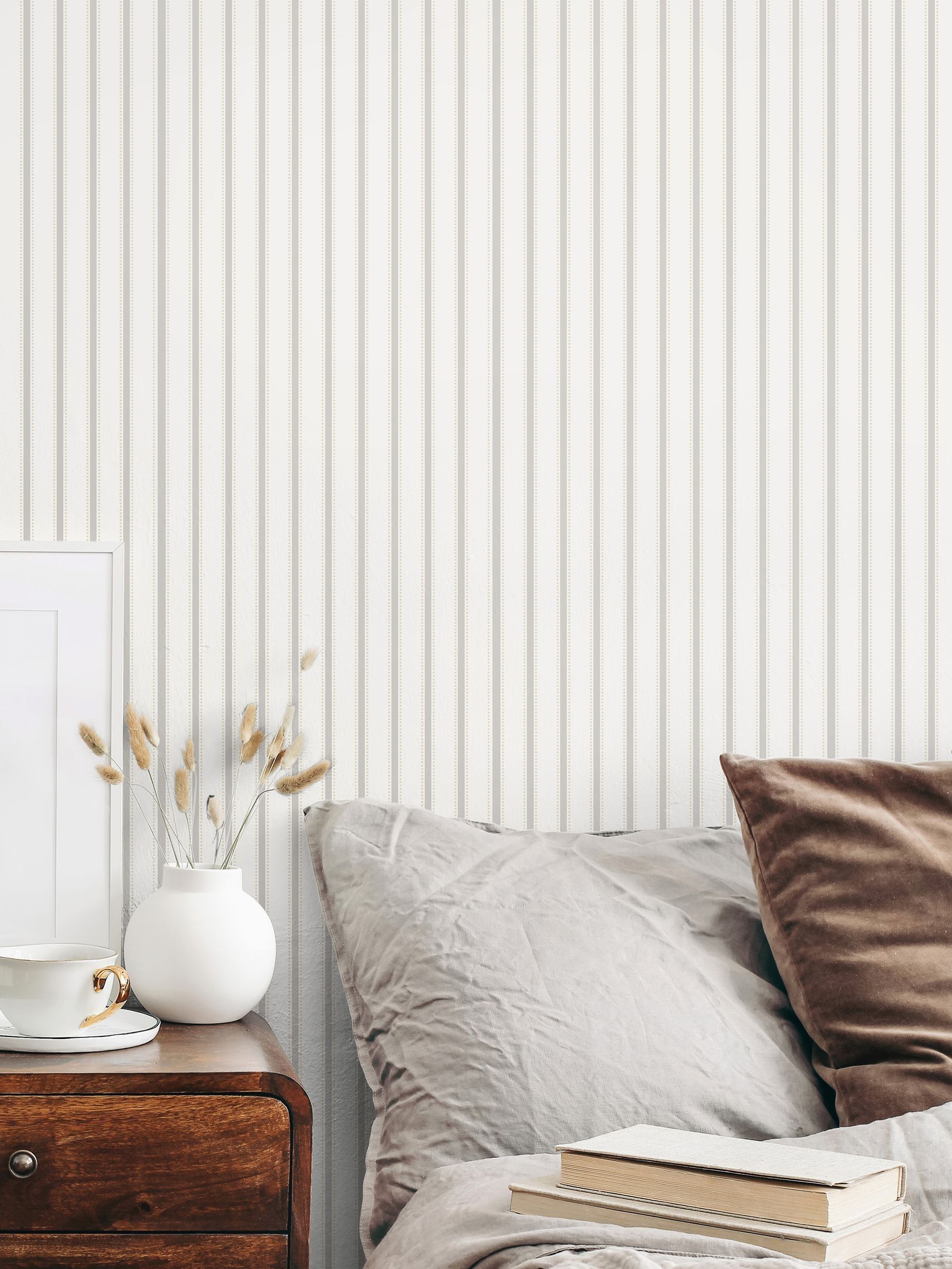 Ohpopsi smoke ticking stripe wallpaper 10m - British product