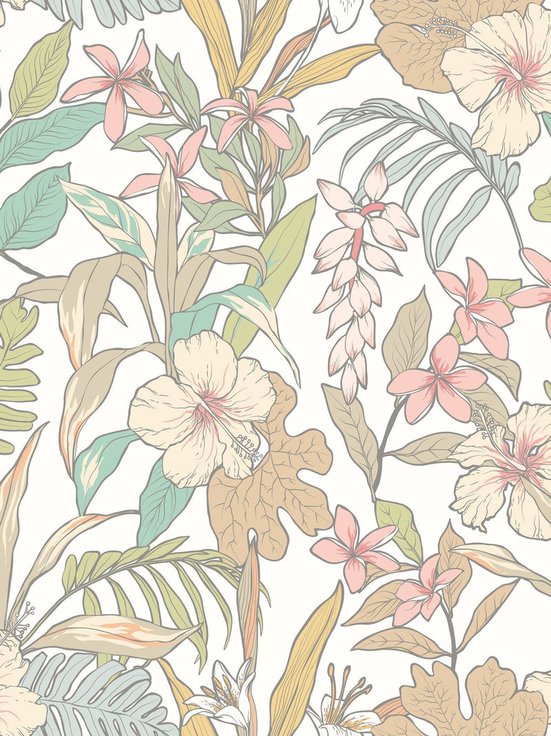 Hoopla Walls Chalk and Sand Oasis wallpaper 10m roll, imported from the UK