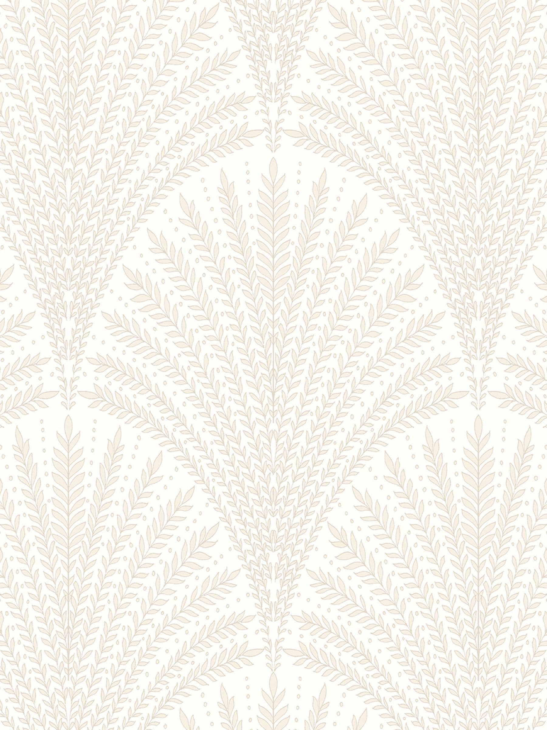 Hoopla Walls chalk leaf fan wallpaper 10m (British brand)