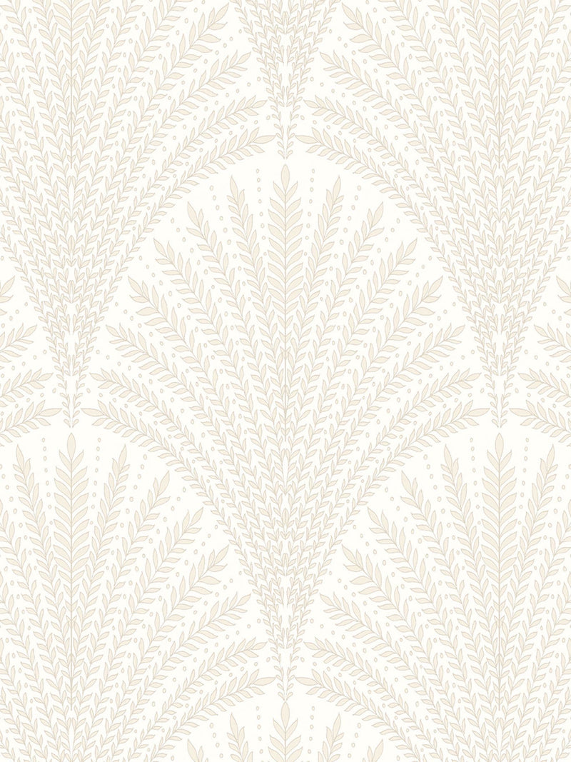 Hoopla Walls chalk leaf fan wallpaper 10m (British brand)
