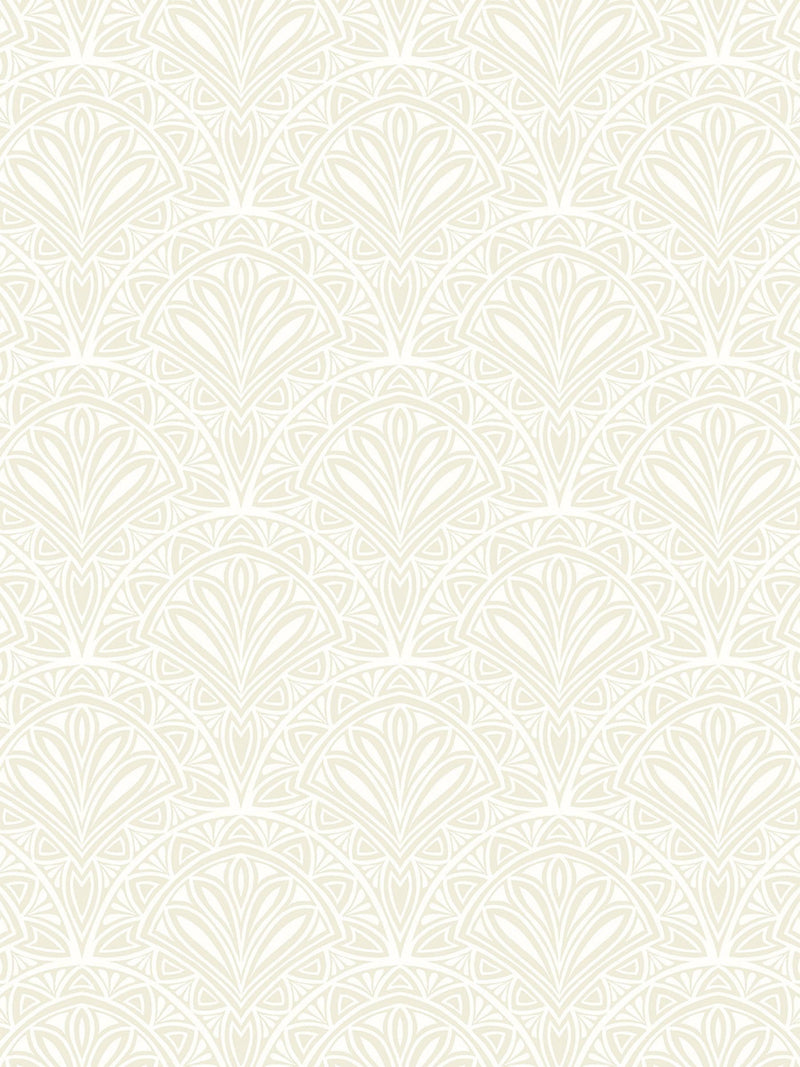 Hoopla Walls Sage Ditsy Deco Fan wallpaper 10M, imported from the UK