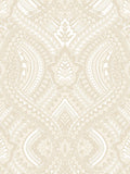 Hoopla Walls Natural Ogee Damask wallpaper 10M - British product