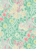 Hoopla Walls mint green Lily Ogee wallpaper 10m roll - British product