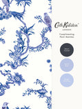 Cath Kidston Navy Birds & Berries wallpaper 10m roll, imported from the UK
