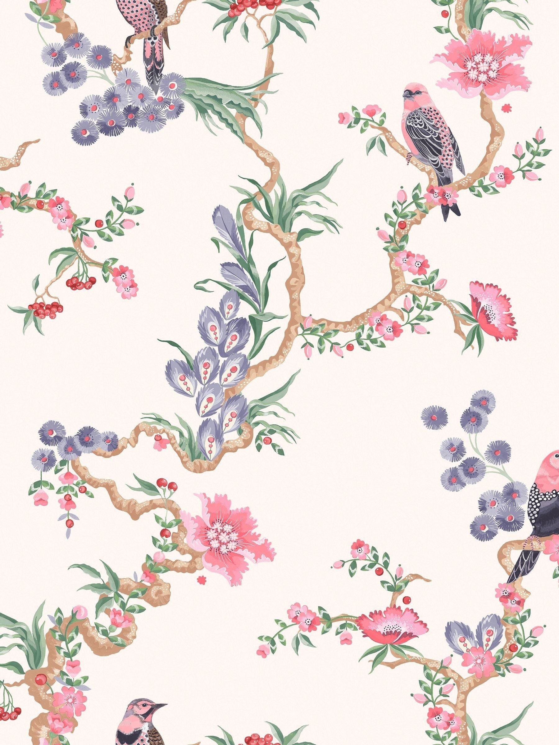 Cath Kidston Spring Birds & Berries wallpaper, imported from the UK