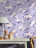 Cath Kidston Violet Silver Linings Wallpaper