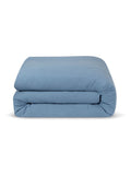 Piglet in Bed dusk blue linen duvet cover, imported from the UK