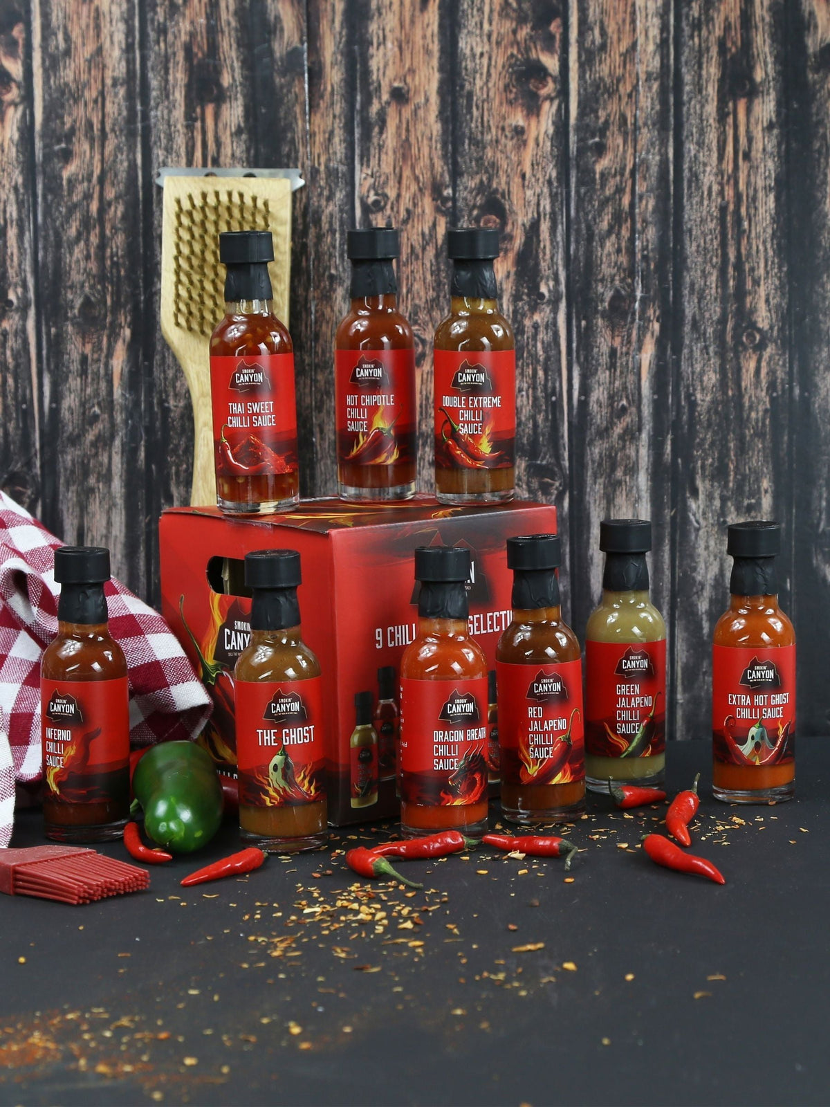 Kimm & Miller 9 Hot Sauce Gift Set Selection Pack