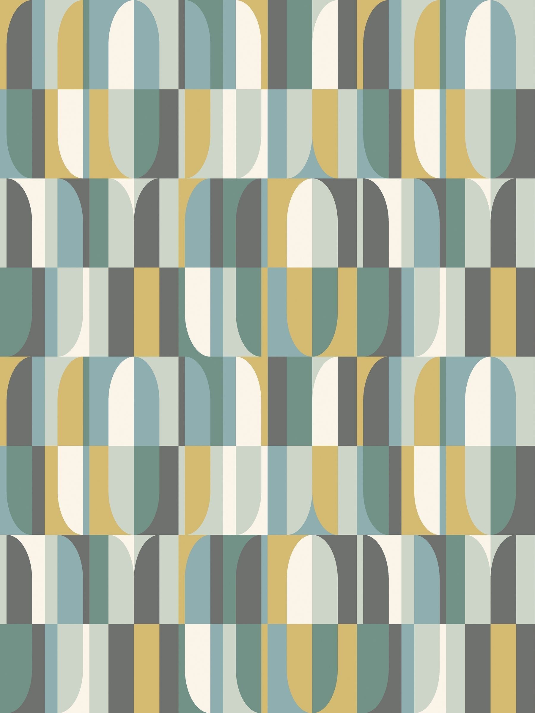 Hoopla Walls Mellow Yellow Building Blocks Wallpaper Sample A4