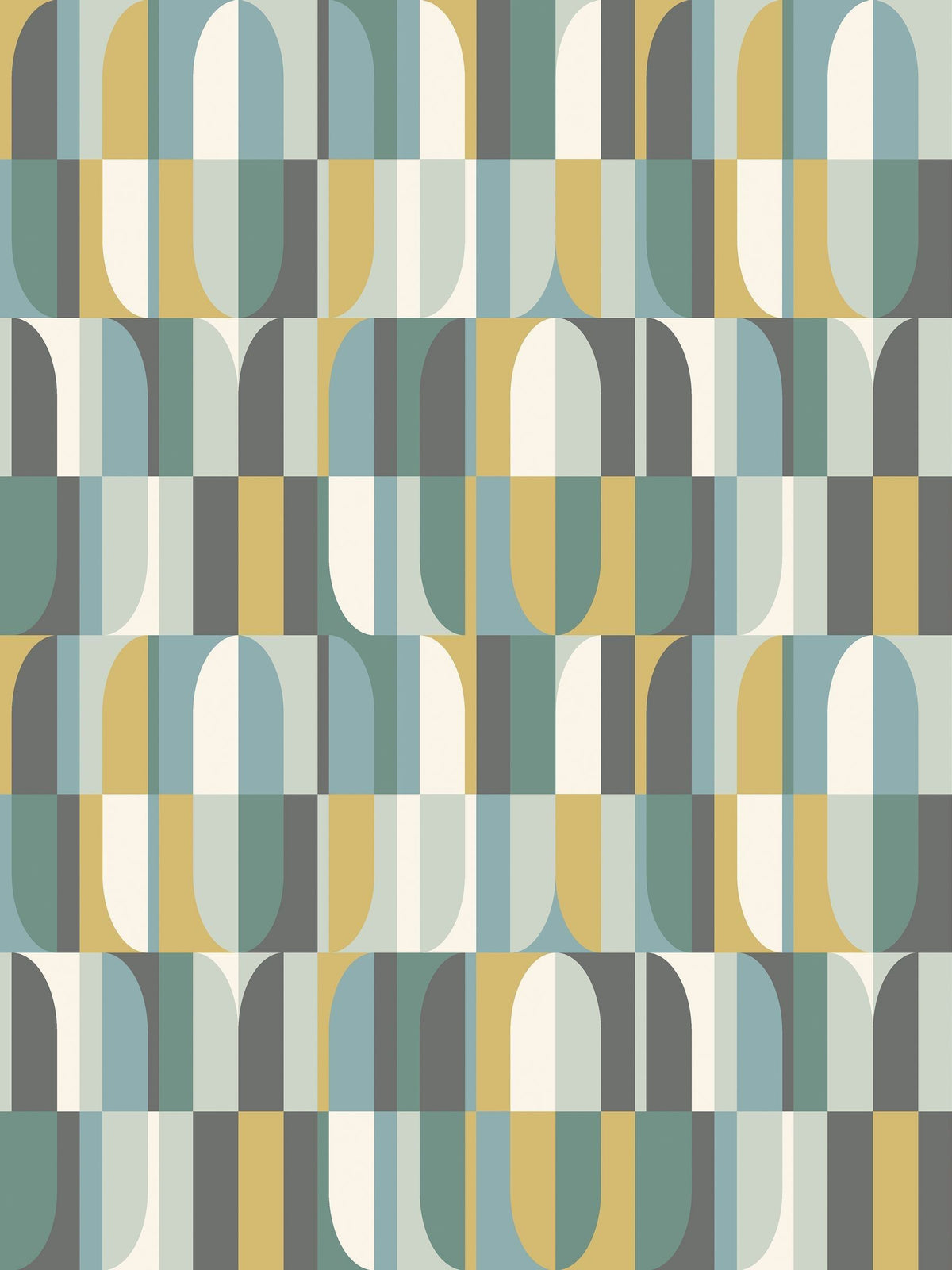Hoopla Walls Mellow Yellow Building Blocks Wallpaper Sample A4