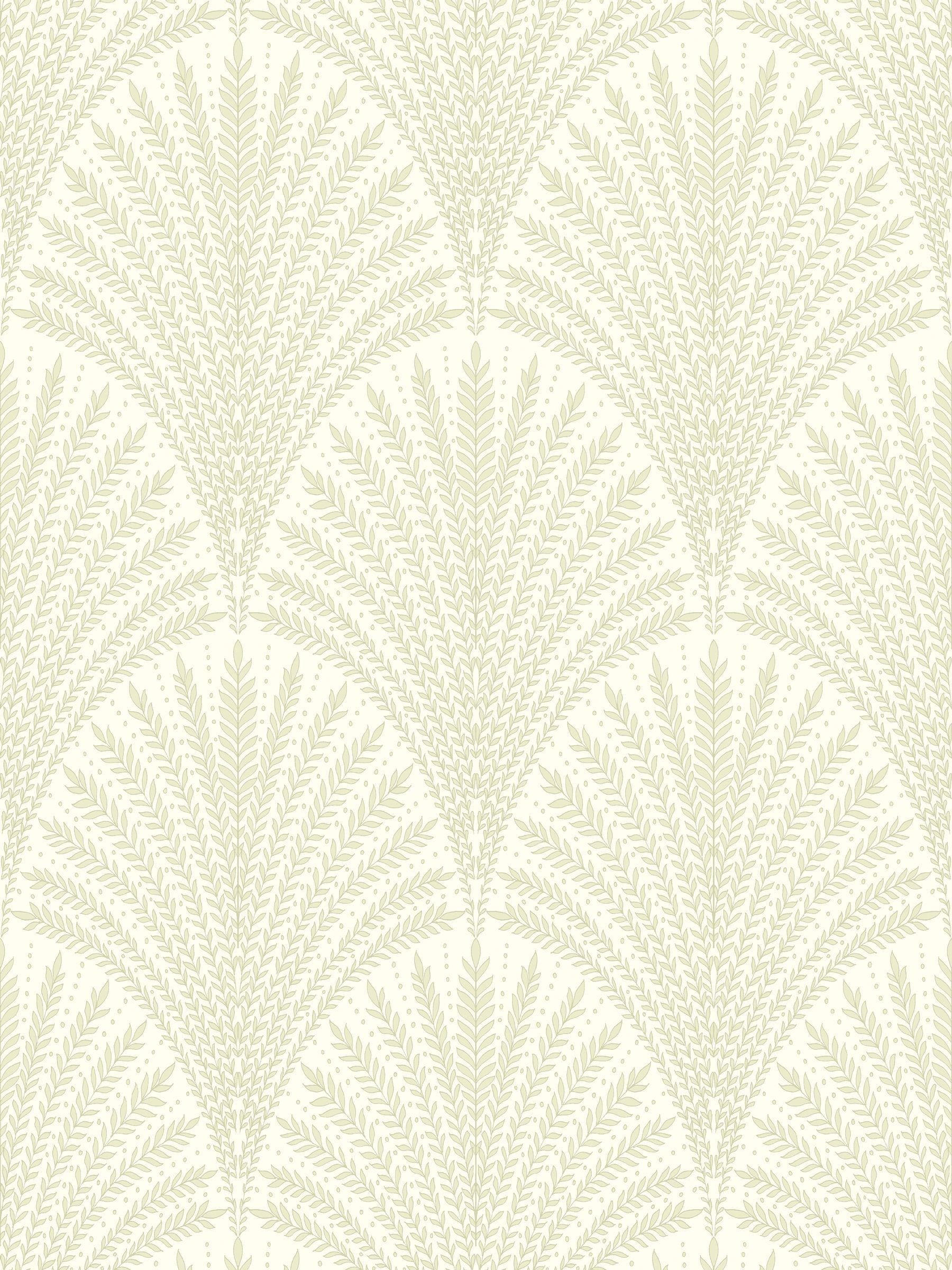Hoopla Walls Chalk Leaf Fan A4 Wallpaper Sample