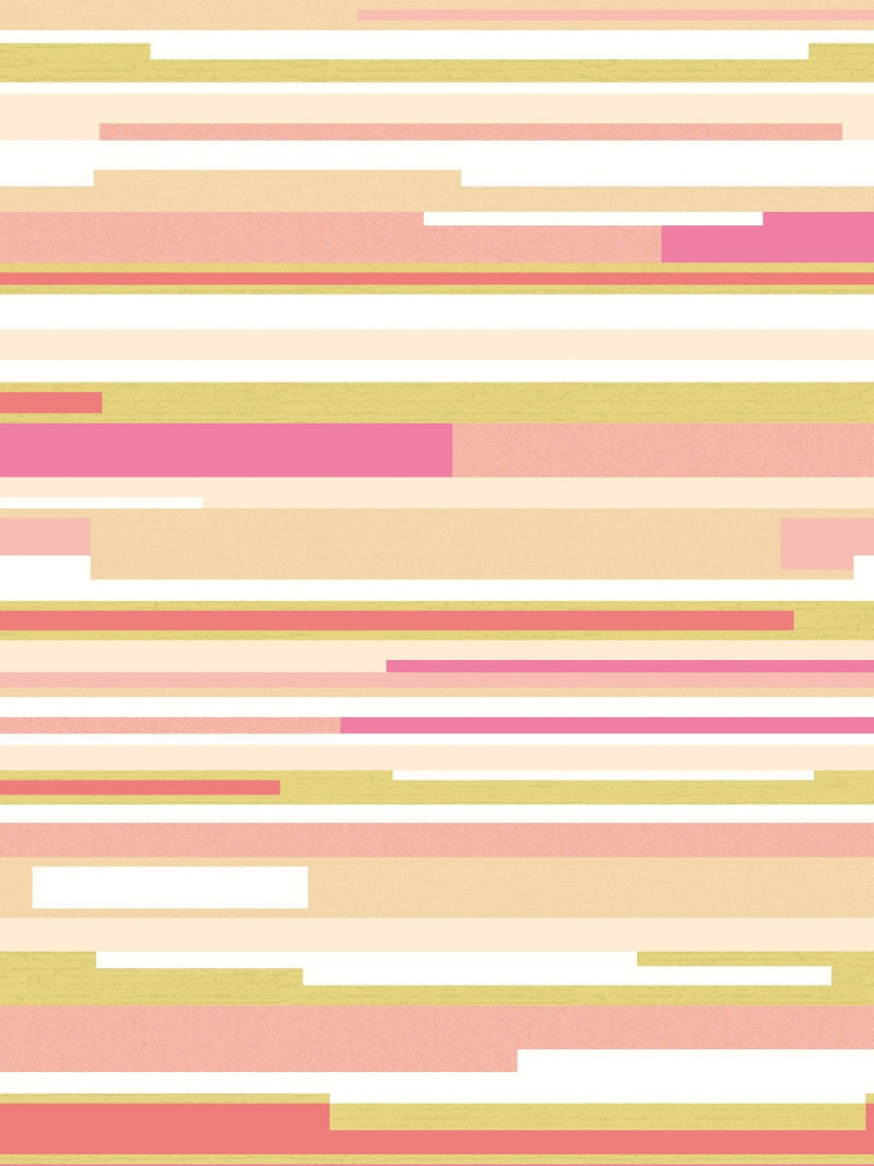 Hoopla Walls Pink Green Building Blocks A4 Wallpaper Sample