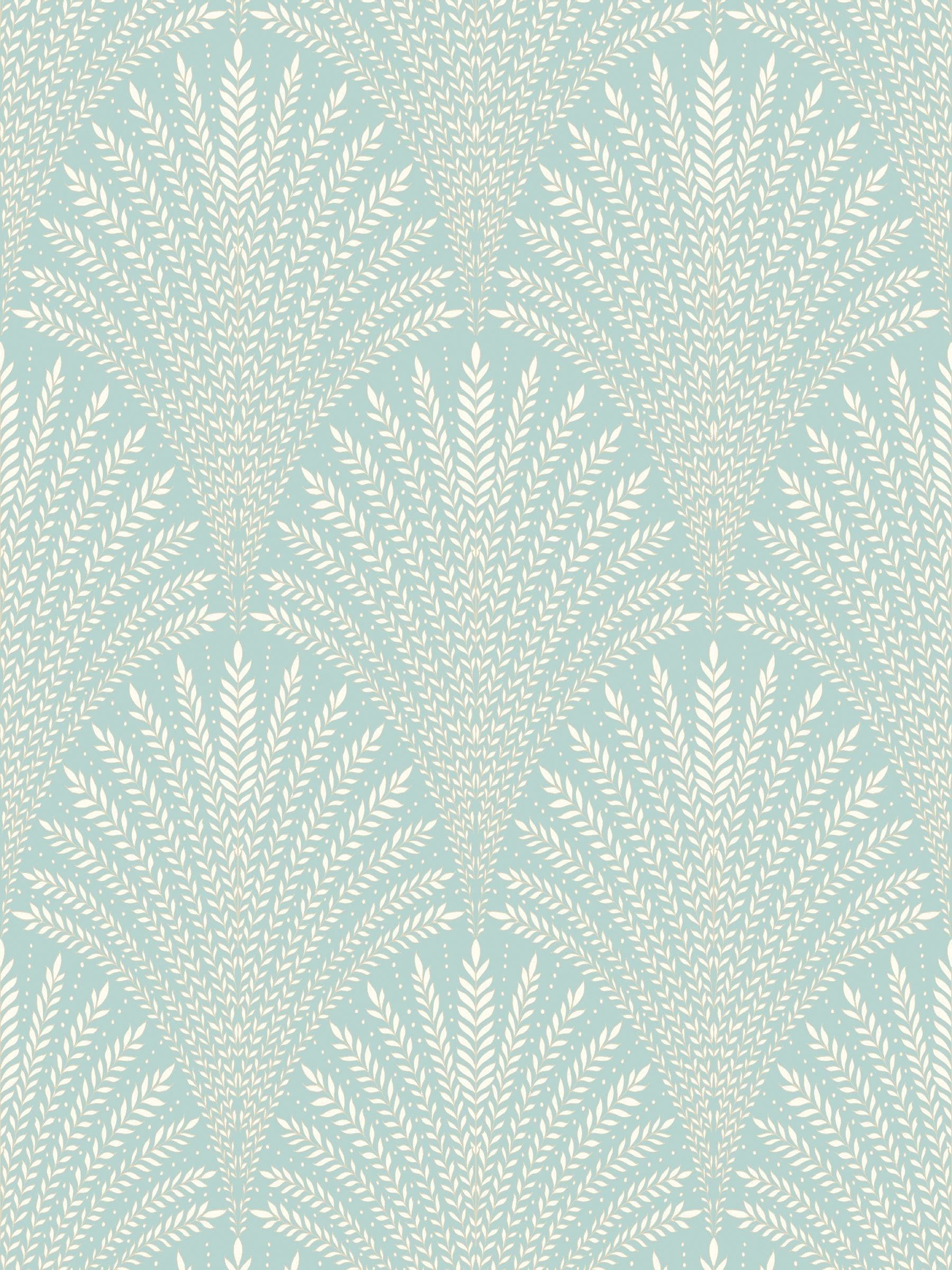 Hoopla Walls Chalk Leaf Fan A4 Wallpaper Sample