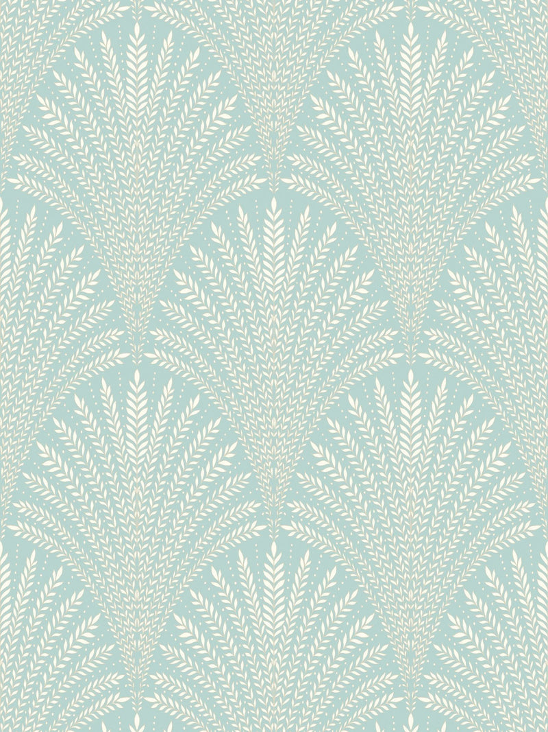 Hoopla Walls Chalk Leaf Fan A4 Wallpaper Sample