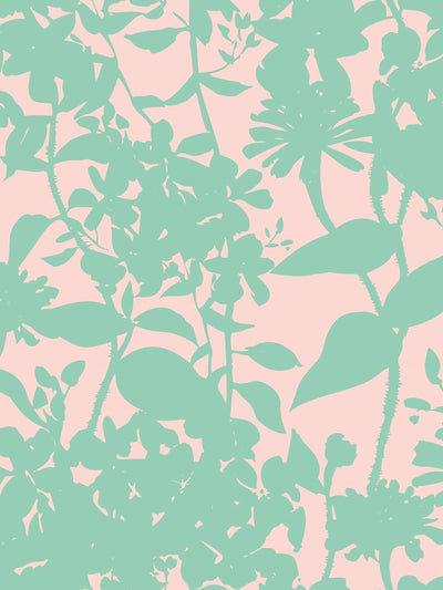 Next Hoopla Walls Jade Blossom Summer Silhouette A4 Wallpaper Sample- Buy online at McGrocer