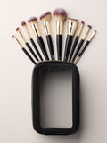 10 piece makeup brush set with travel bag, imported from the UK
