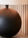 Pacific Lifestyle Black Benio metal spherical table lamp, imported from the UK