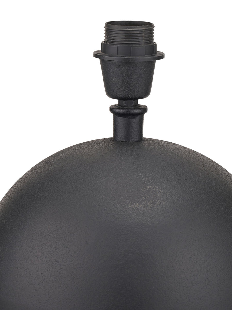 Pacific Lifestyle Black Benio metal spherical table lamp, imported from the UK
