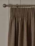 Tan Brown Pencil Pleat