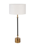 Pacific Lifestyle Black Antoine Croc table lamp 73cm - British product