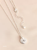 Silver Tone Birthstone Flower Necklace (British brand)