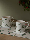 Sophie Allport White Holly & Berry Mug