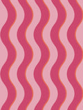 Graham & Brown Raspberry or Tangerine Making Waves Wallpaper