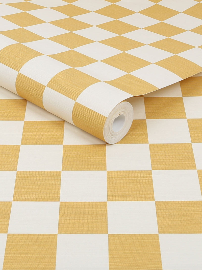 Graham & Brown Check Me Out mint wallpaper 10m roll, imported from the UK
