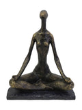 Libra Interiors Bronze Yoga Pose Sculpture 26cm, UK version