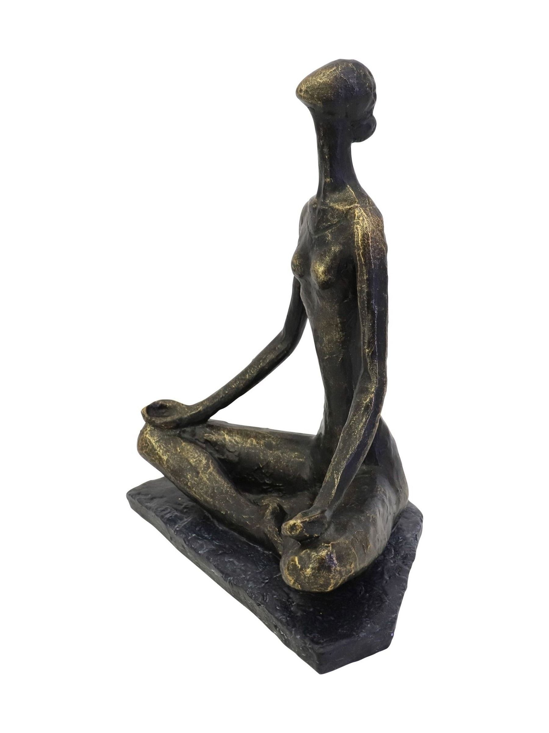 Libra Interiors Bronze Yoga Pose Sculpture 26cm, UK version