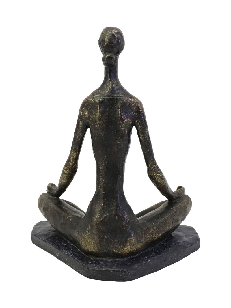 Libra Interiors Bronze Yoga Pose Sculpture 26cm, UK version