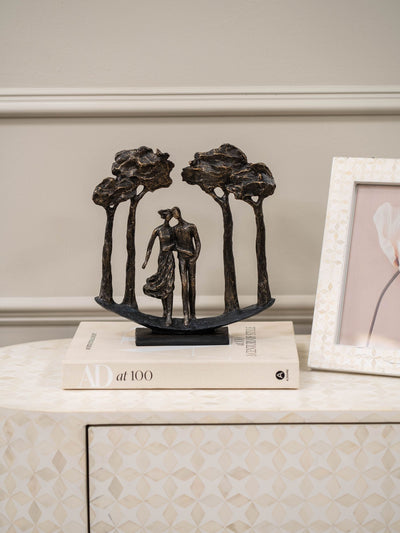 Neste Libra Interiors Bronse Elskere Arboretum Skulptur Dekorativ Bordplate Skulptur 29,5 cm x 27,5 cm x 6,5 cm - Kjøp online hos McGrocer
