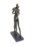 Libra Interiors bronze lovers embrace sculpture 32cm height, UK version