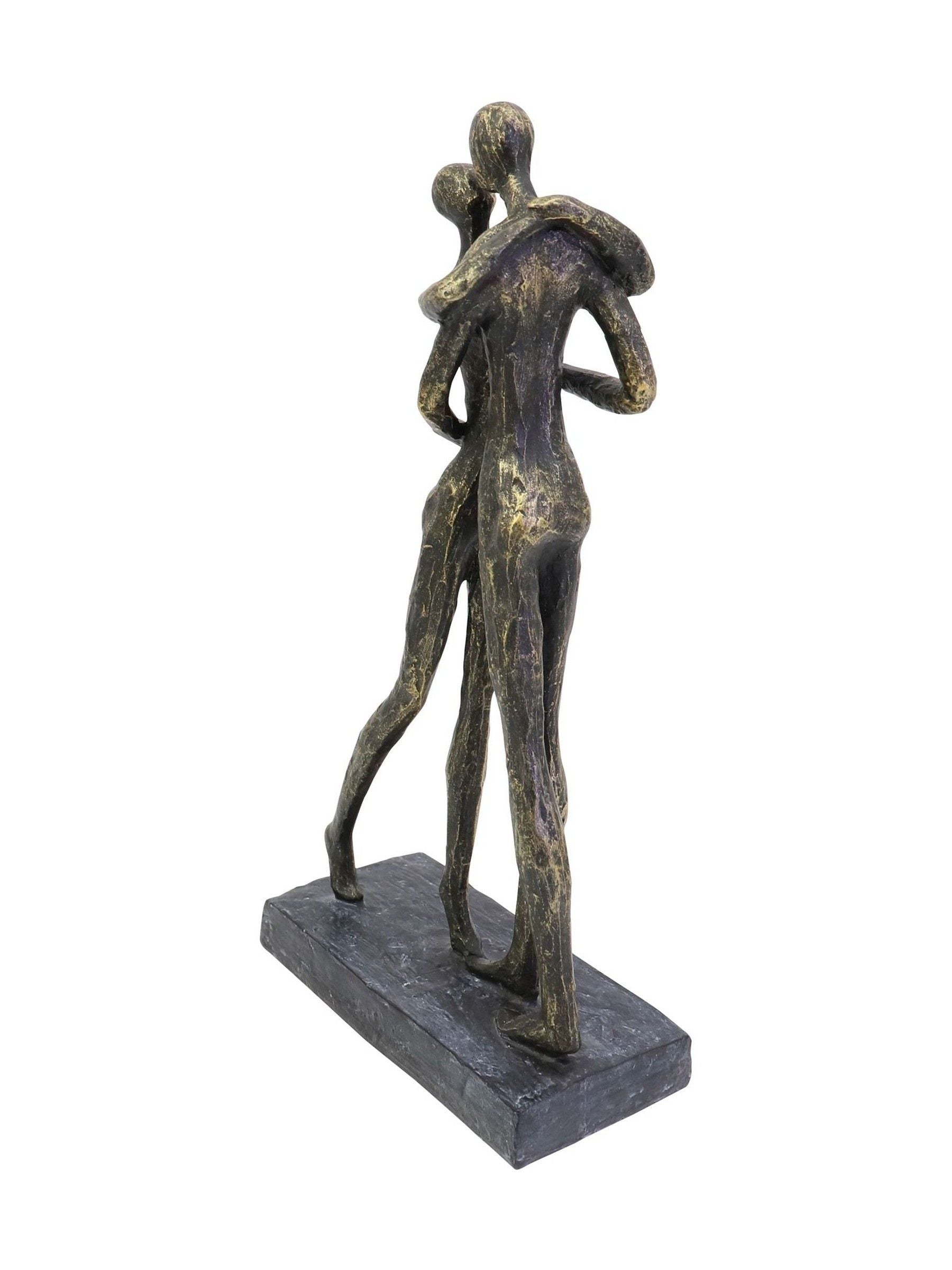 Libra Interiors bronze lovers embrace sculpture 32cm height, UK version