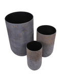 Libra Interiors charcoal blue volcano planter set, UK version