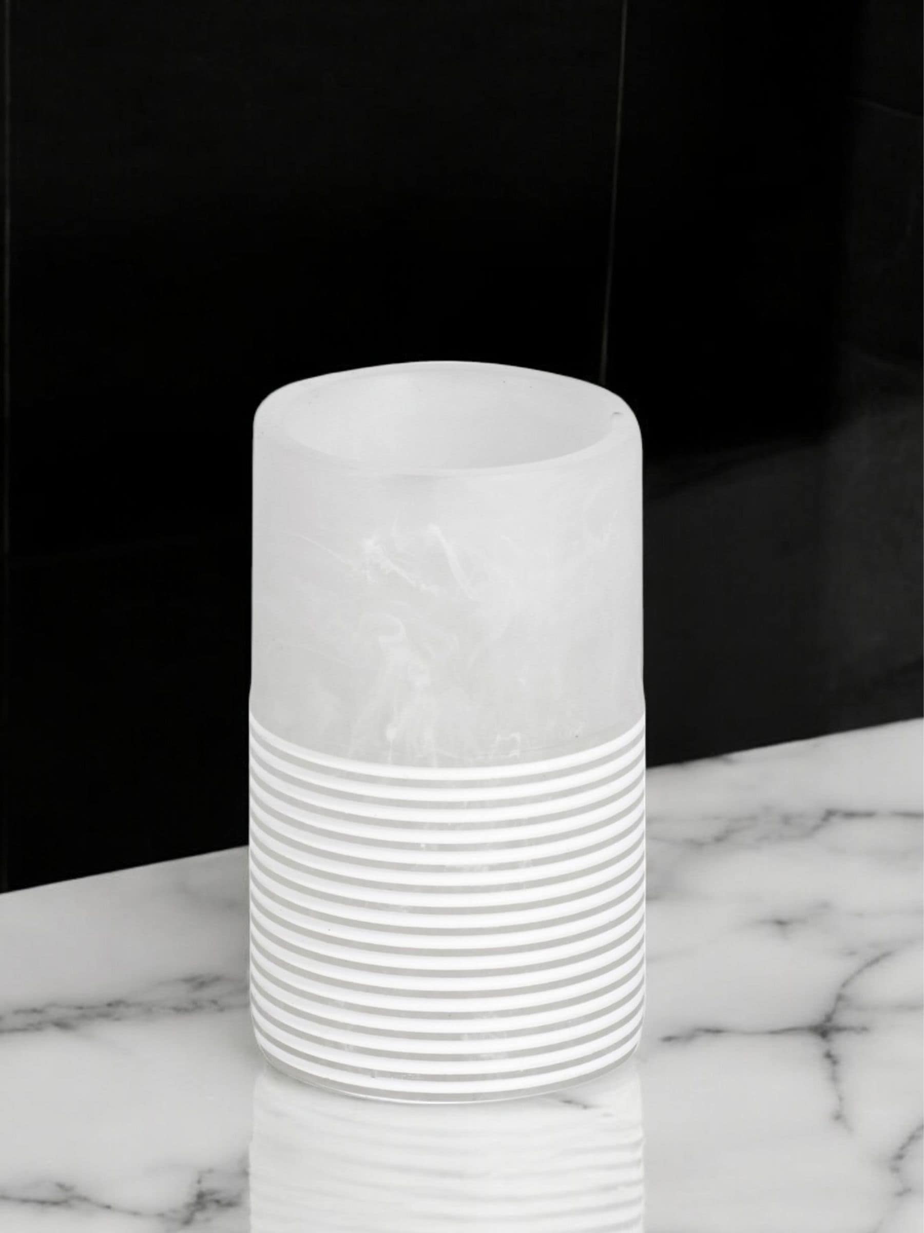 Showerdrape frost onyx bathroom accessories set (British brand)