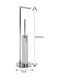 Showerdrape Chrome Belgravia Toilet Roll Holder & Toilet Brush