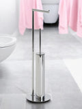 Showerdrape Chrome Belgravia Toilet Roll Holder & Toilet Brush