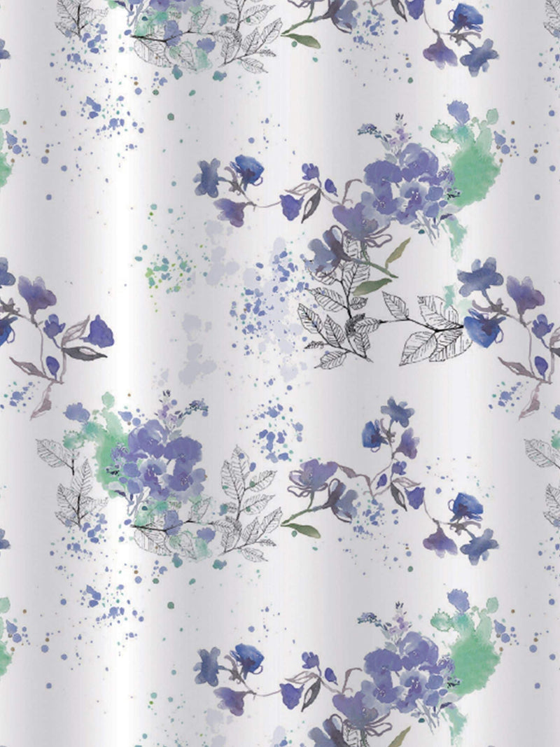 Showerdrape White Bouquet Floral shower curtain 180 x 180 cm (British brand)