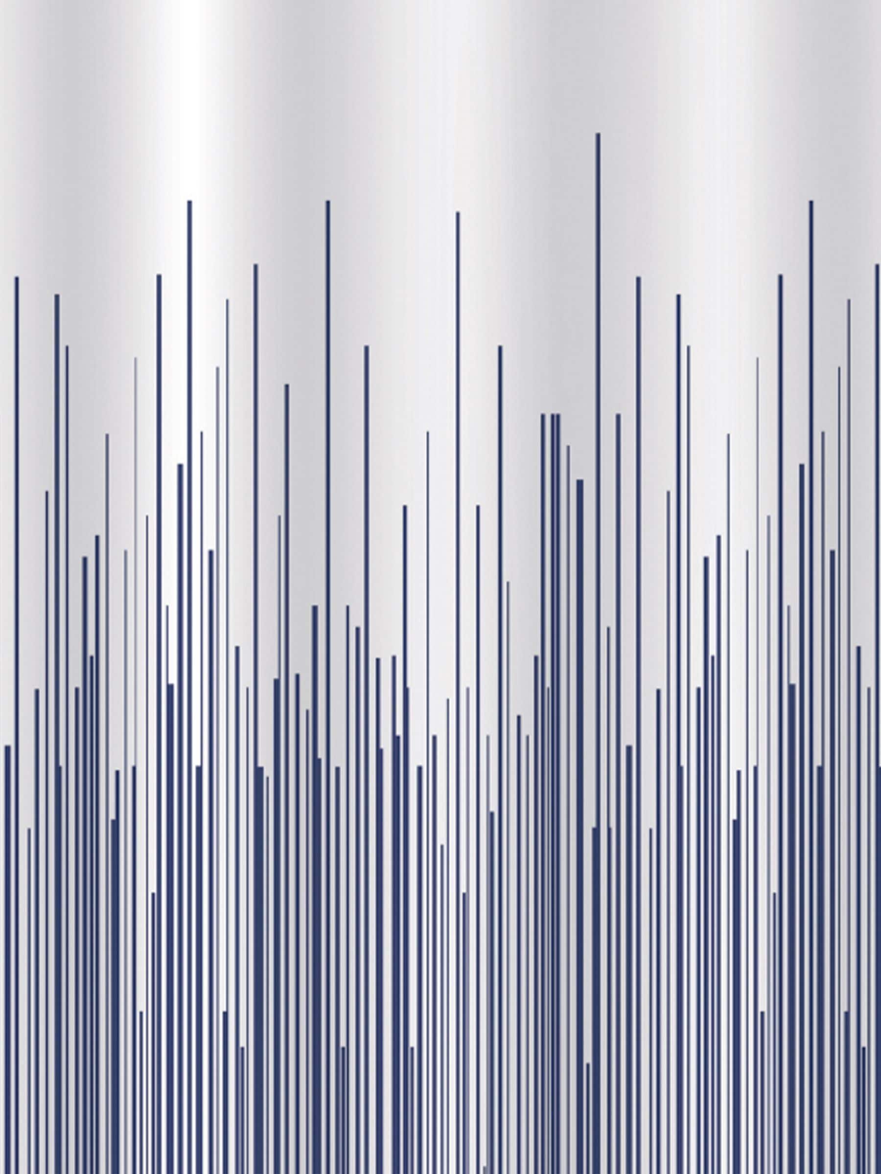 Showerdrape navy blue city stripe shower curtain 180 x 180 cm (British brand)