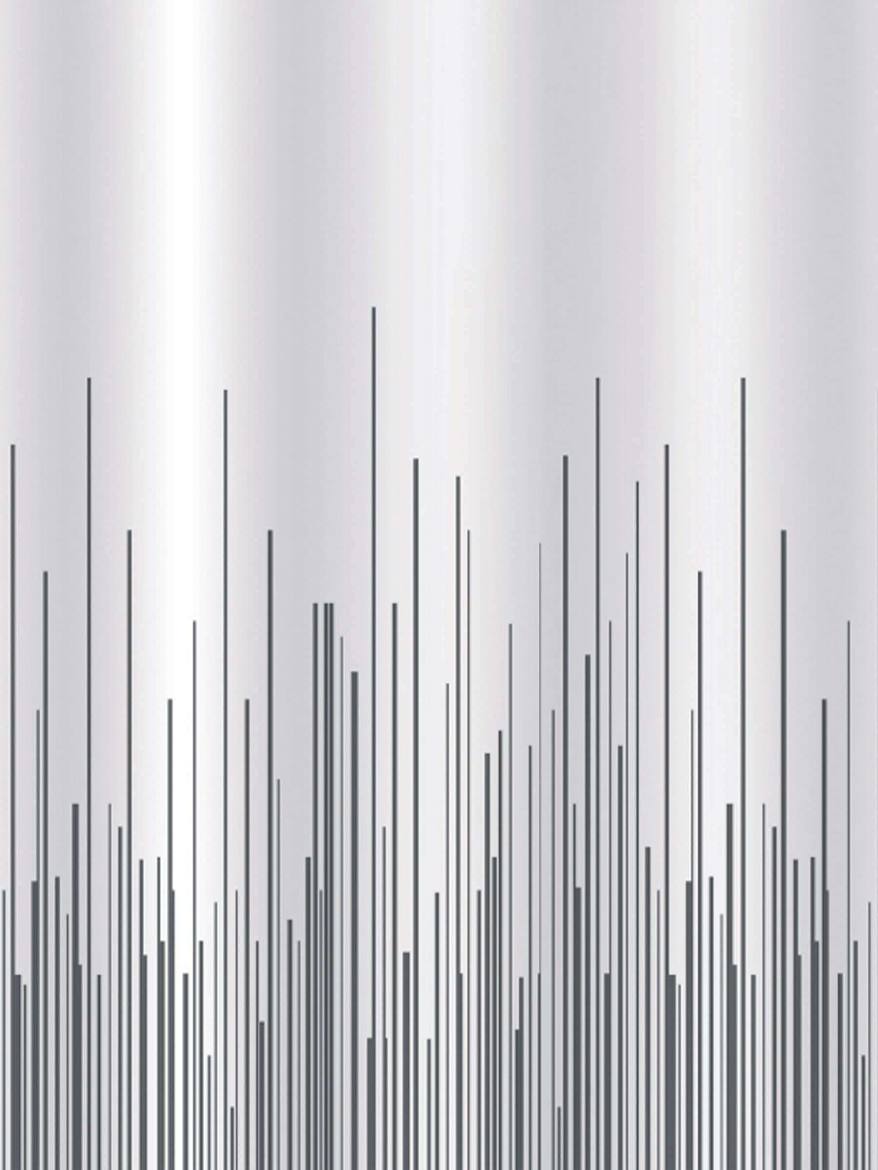 Showerdrape grey city stripe shower curtain 180x180cm (British brand)