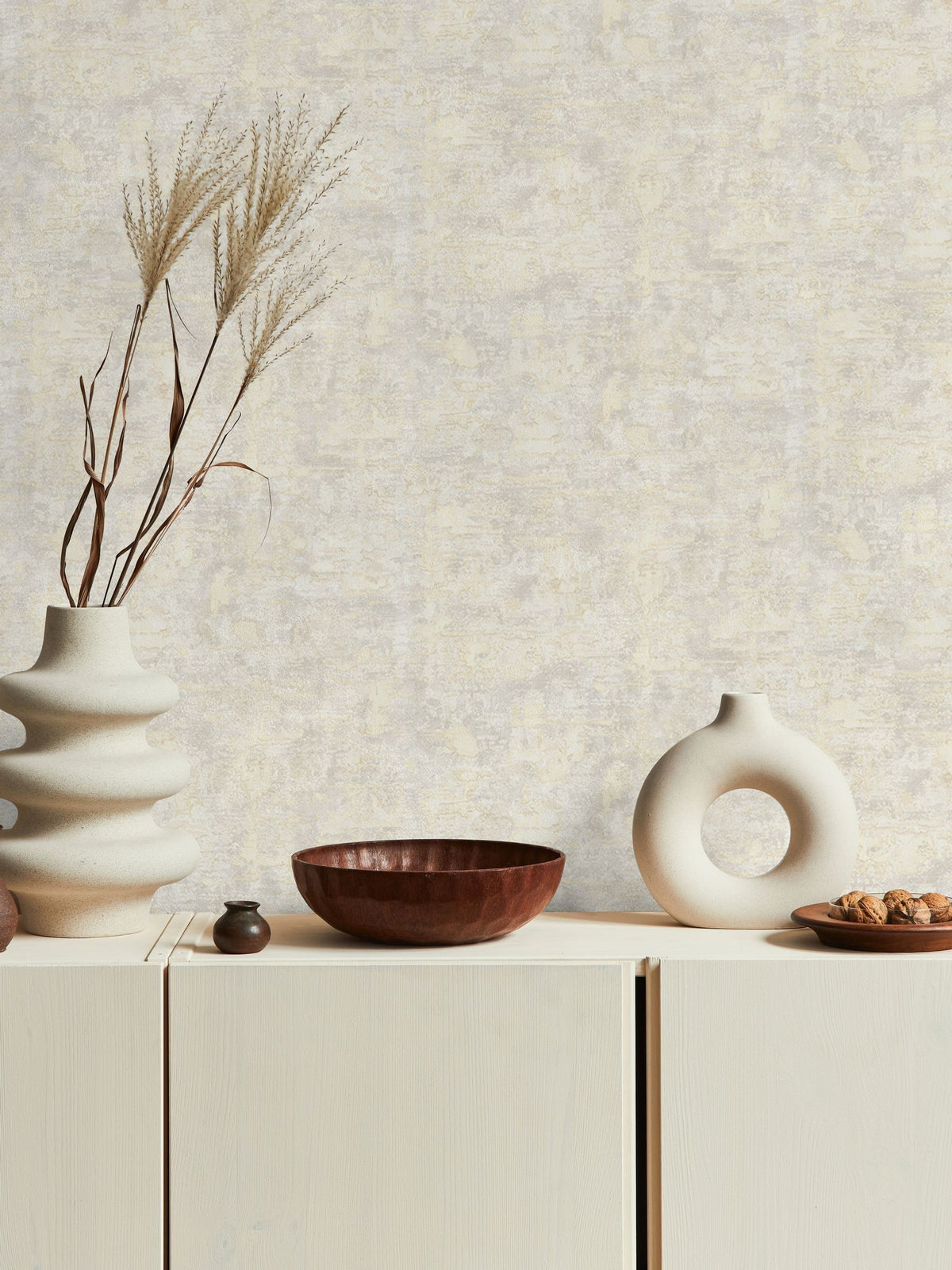 Graham & Brown wallpaper sample pale gold A4 (British brand)