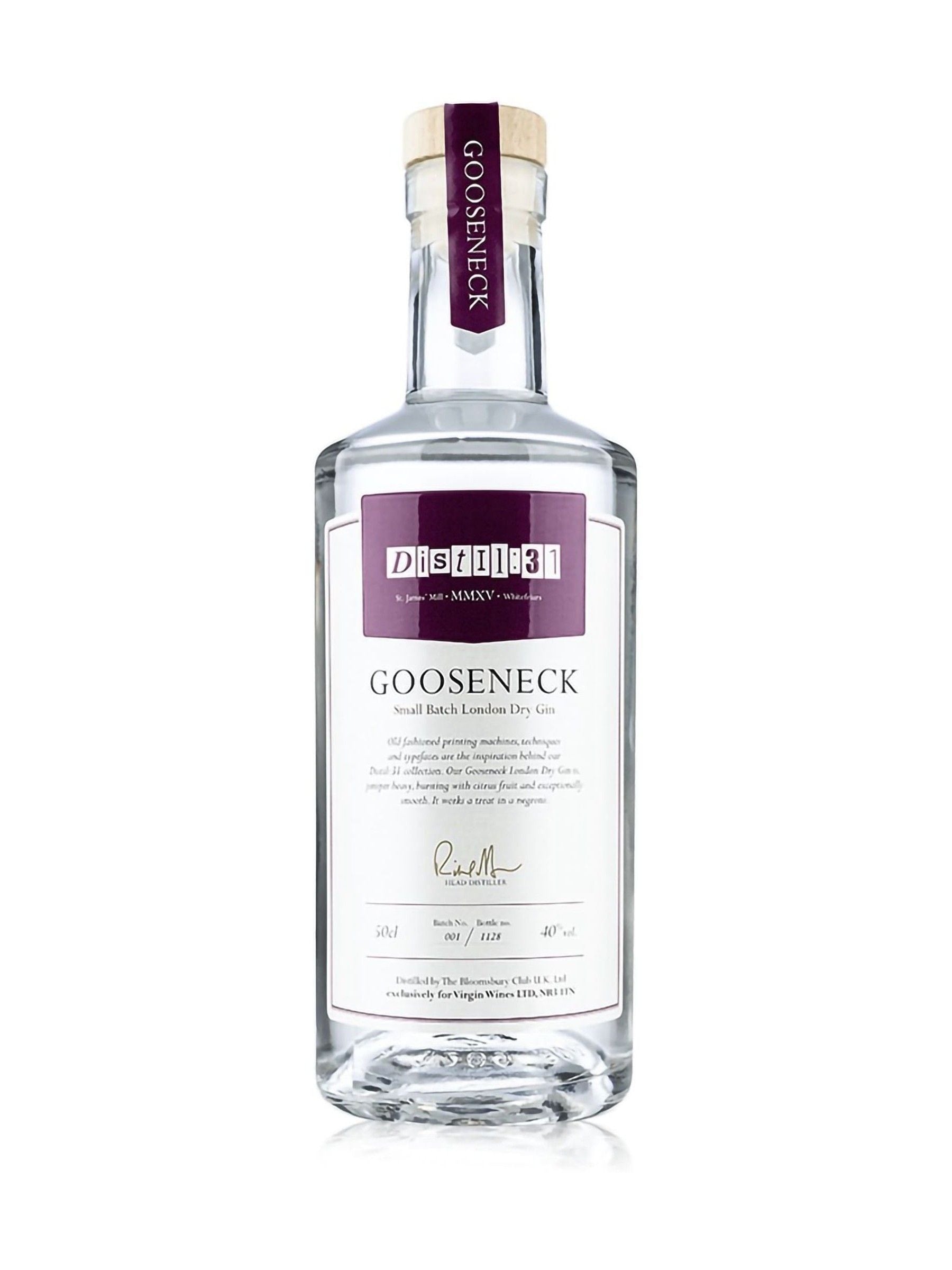 Distil:31 Gooseneck London Dry Gin - British product