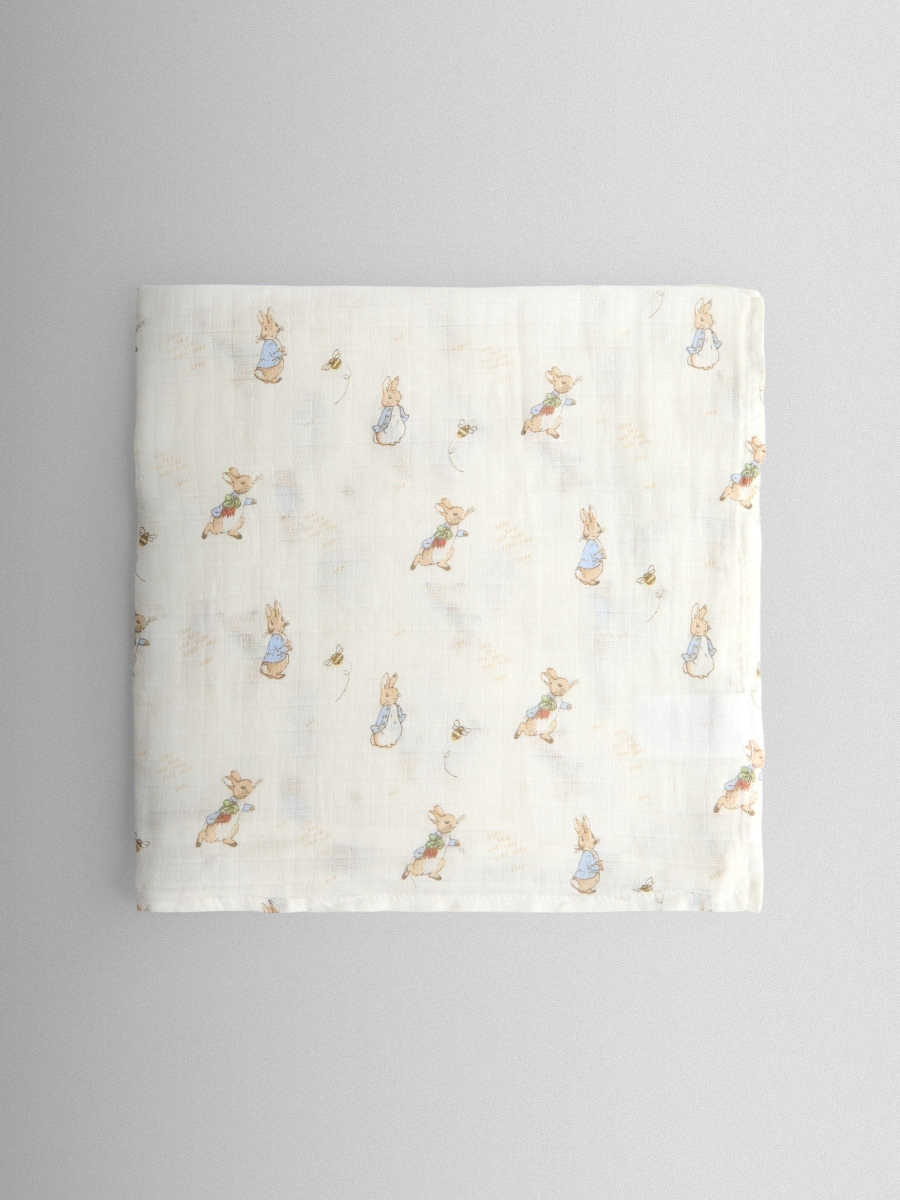 Peter Rabbit muslin cloths 5-pack 60x60cm (British brand)