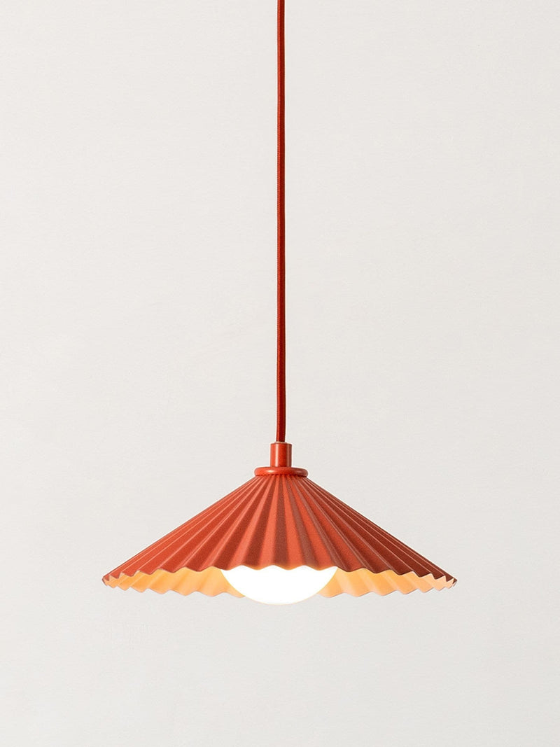 Houseof burnt orange mini pleat ceiling pendant 16cm - British product