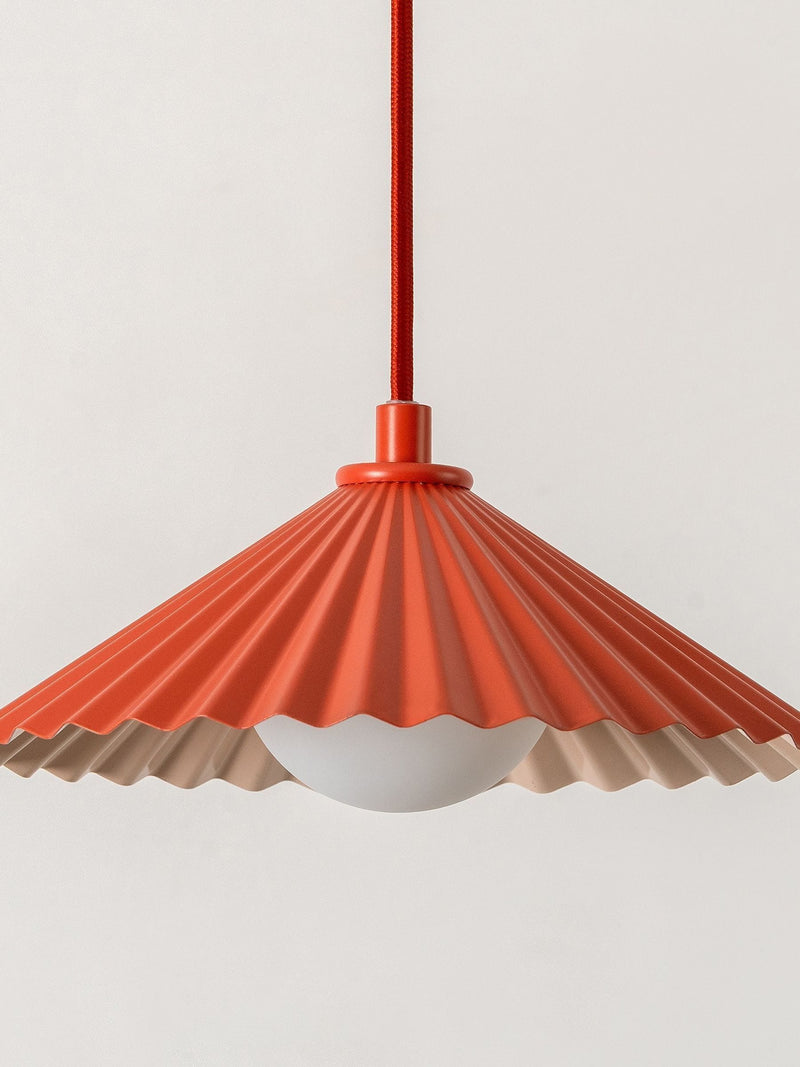 Houseof burnt orange mini pleat ceiling pendant 16cm - British product