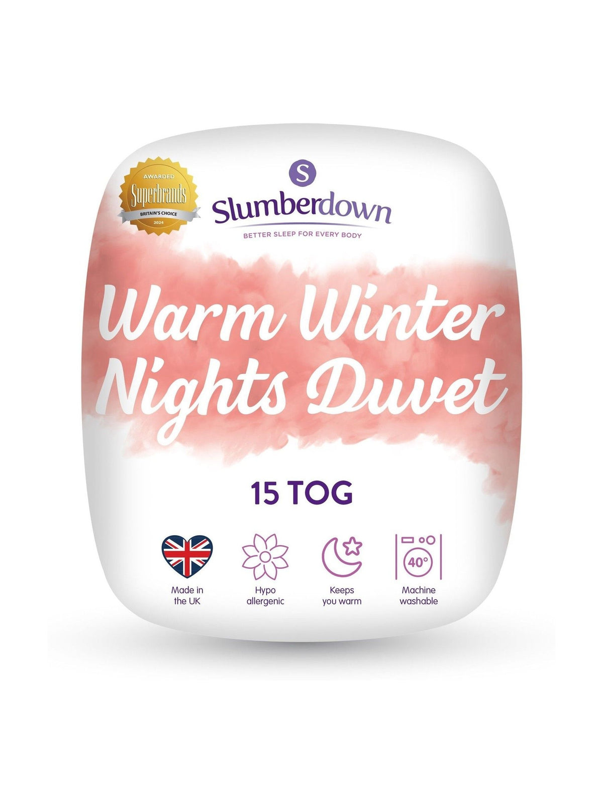 Slumberdown Warm Winter Nights 15 Tog duvet (British brand)