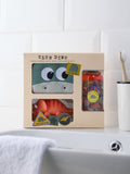 Dino Club bath toy set with bubble bath and mitt, UK version