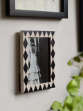 Rockett St George black cream harlequin photo frame 6x4 (British brand)